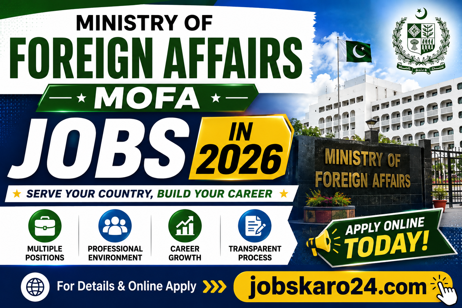 Ministry Of Foreign Affairs MOFA Jobs in 2026
