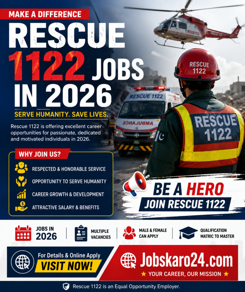 Rescue 1122 Jobs in 2026