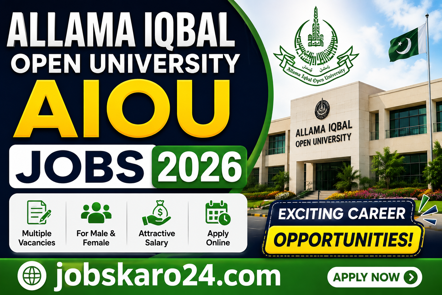 Allama Iqbal Open University AIOU Jobs in 2026