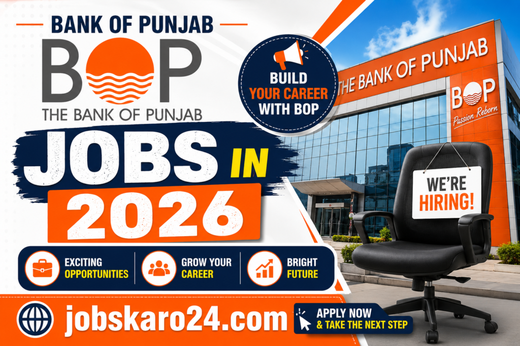 Bank of Punjab BOP Jobs in 2026 